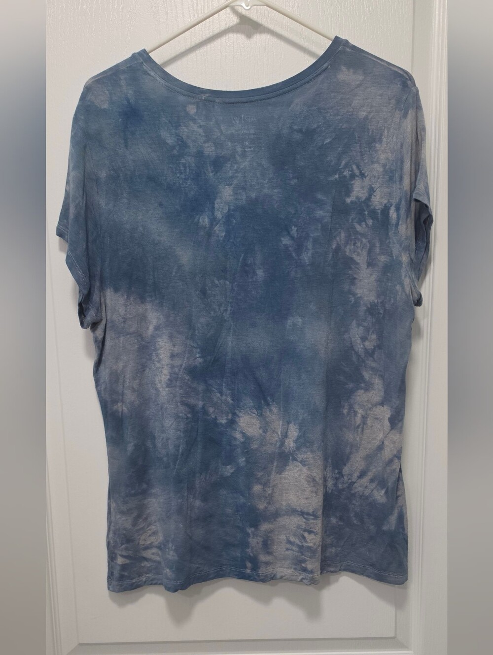 Apt. 9 Blue Tie-Dye Short Sleeve Crewneck Tee - Picture 3 of 3